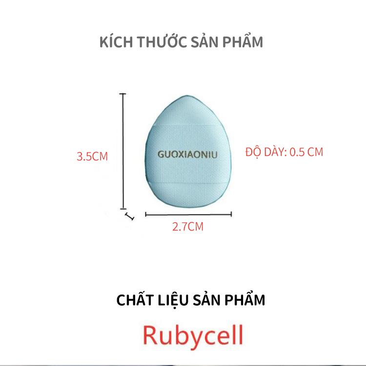 Product Introduction of Bông Đánh Phấn Ngón Tay Mini, GUOXIAONIU, Bông Đánh Phấn Nhỏ Sử Dụng Kép Ướt Và Khô, Có Hộp, Để Che Khuyết Điểm Đầu Ngón Tay 1