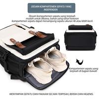 Gambar All Double Tas Traveling Kapasitas Besar Tas Laptop 16 Inch dengan Kompartemen Sepatu Terpisah - White dari All Double shop Kab. Tangerang 4 Tokopedia