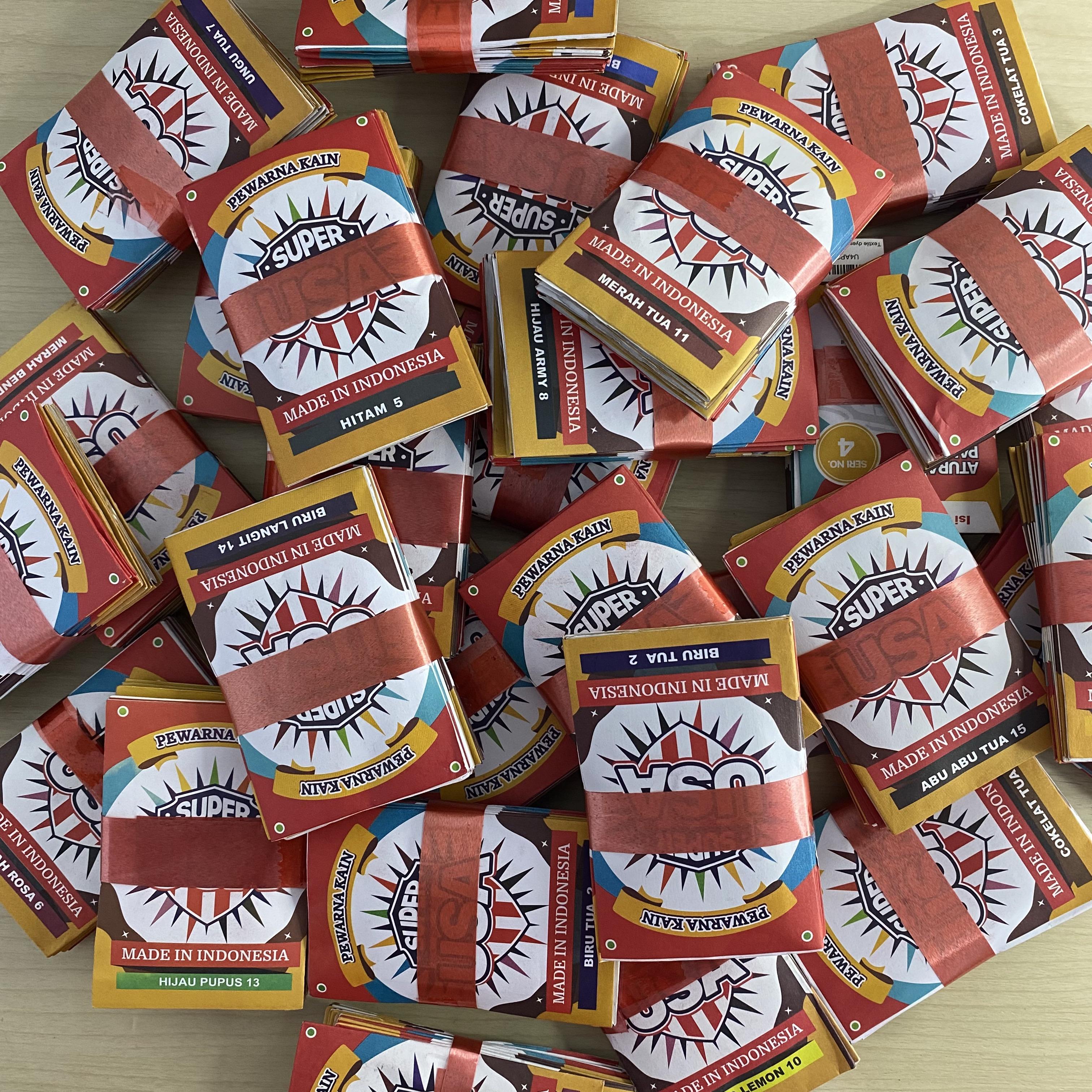 Wantex SUPER USA Warna PEKAT Permanen Pewarna Tekstil Kain Jeans Hoodie Jaket Kaos Tshirt Naptol Wenter Wantek Celana Baju Jual TOB Store Tulungagung Blitar Trenggalek Kediri