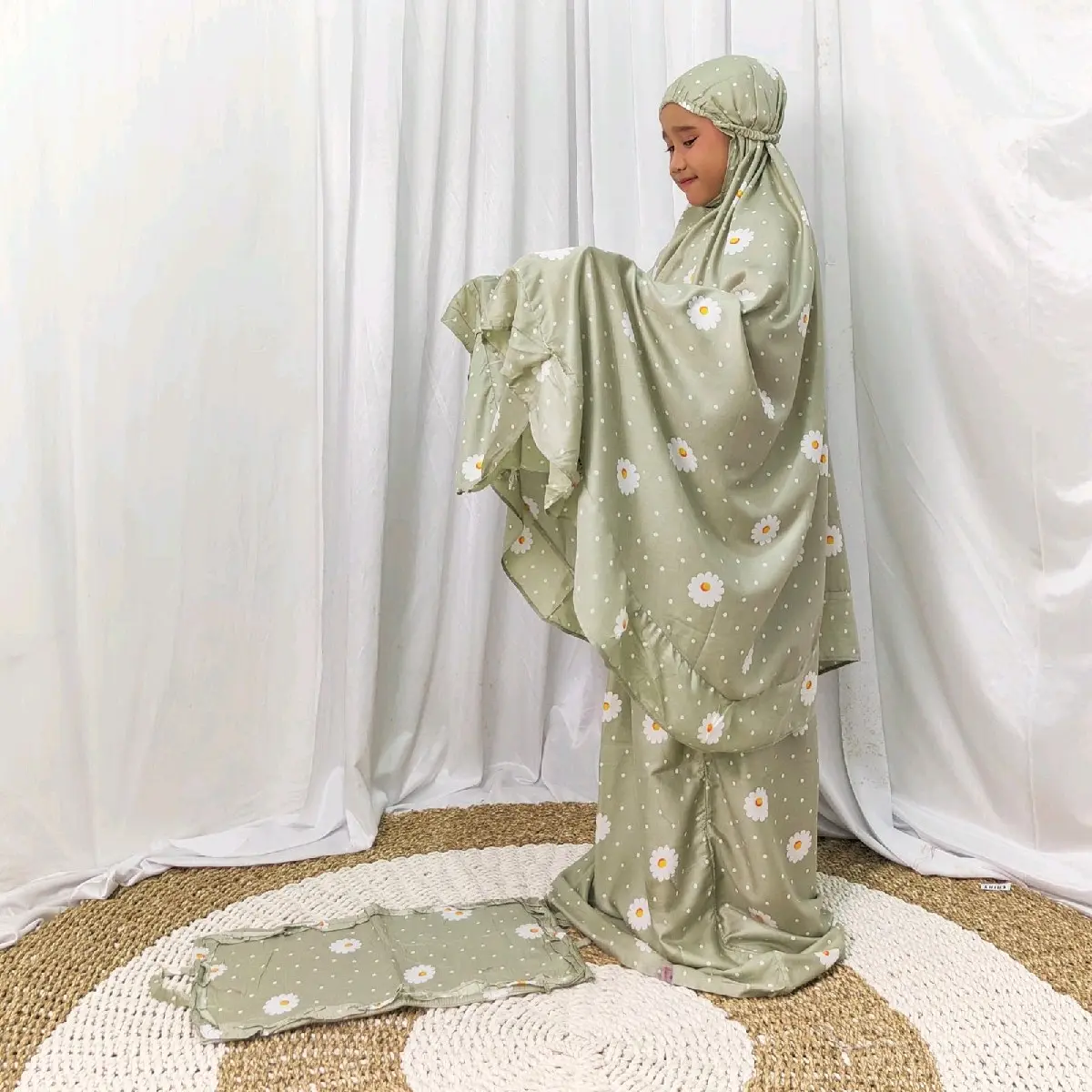 [HeelaCollection38] Mukena Bali Anak Rayon Nakeisya Rempel FREE SAJADAH