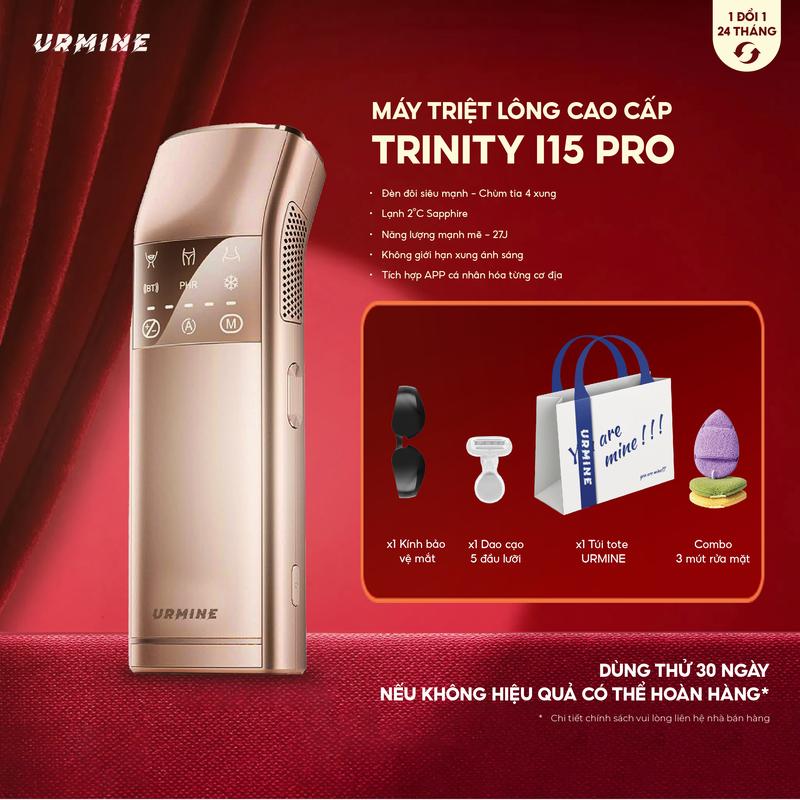  URMINE - Máy triệt lông cao cấp tại nhà Công nghệ ánh sáng kép ×Làm lạnh cực sâu 2°C | Kết nối App thông minh  | Chế Độ PHR 4 Xung Bùng Nổ 
