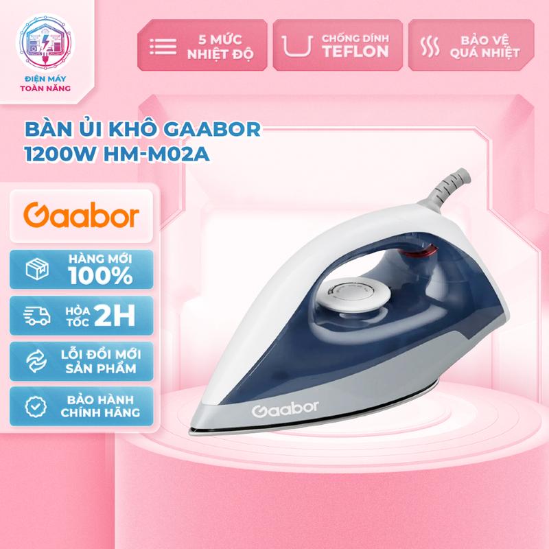 Bàn Ủi Khô Gaabor HM-M02A - Công Suất 1200W - Chính Hãng