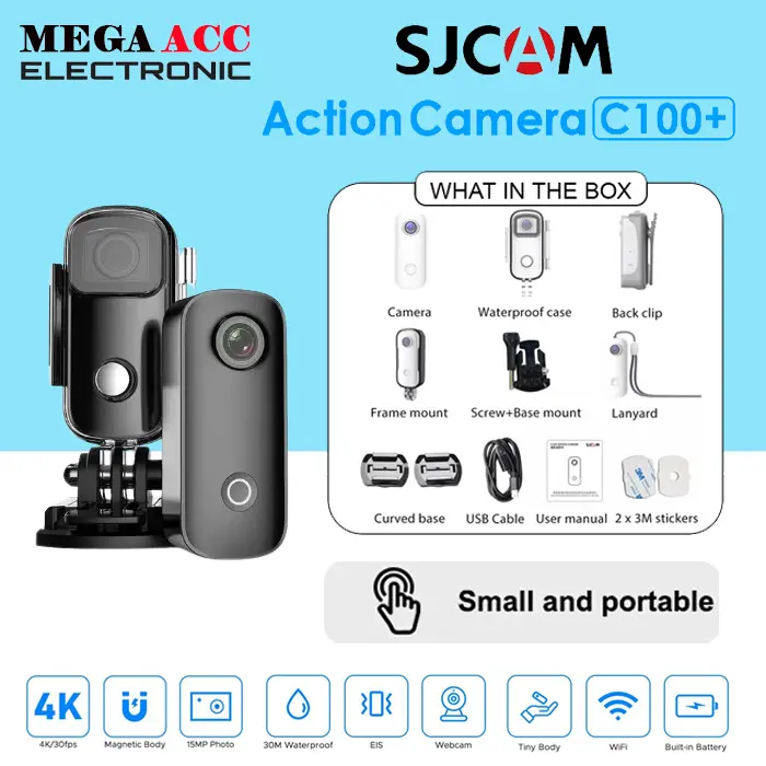 SJCAM C100+ WIFI 4K 15MP 30M Waterproof Mini Action Camera