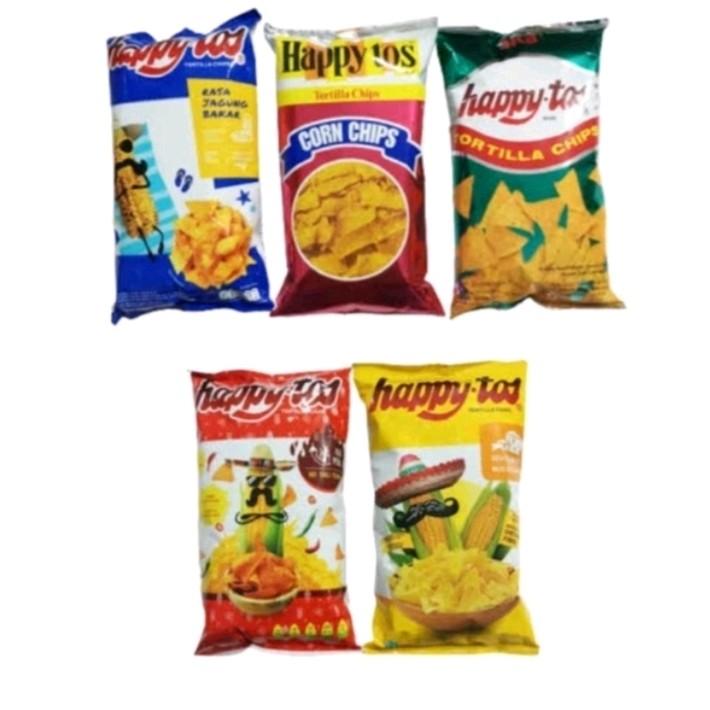 HAPPY TOS TORTILLA SNACK JAGUNG GURIH 140 GRAM Camilan Makanan Food 2