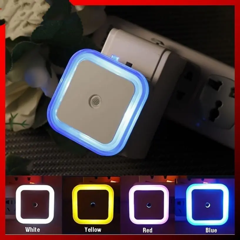 Lampu Tidur Kotak Sensor Cahaya LED Night Light Dekorasi Hias Ruangan/ Lampu hias tidur