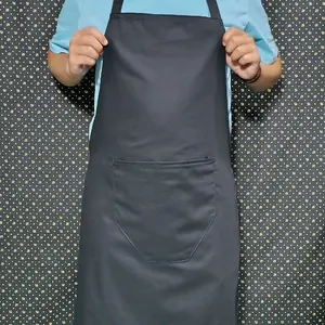 Celemek Barista Premium American Driil Halus Lembut - Apron Bahan Katun Kain Tali buat