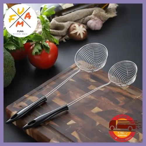 Saringan Sendok Boba Topping Pearl Bubble Stainless Steel Anti Karat / Saringan Shabu shabu