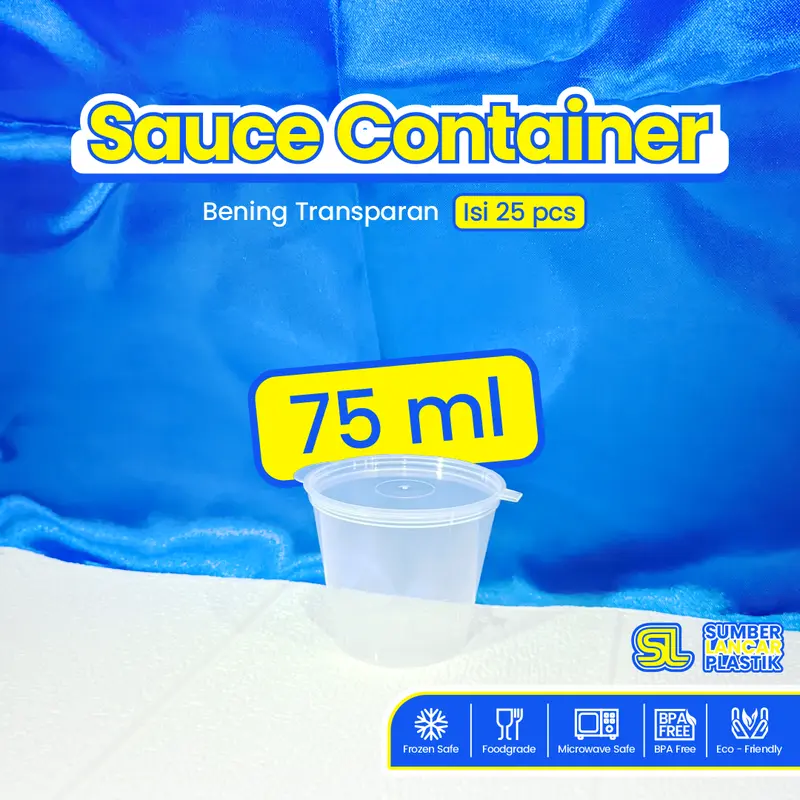 LUX Thinwall Sauce Cup [ISI 25PCS] 70ml 75ml 90ml 100ml | Tempat Cup Saus | Tempat Wadah Sambal | Sauce Container 3