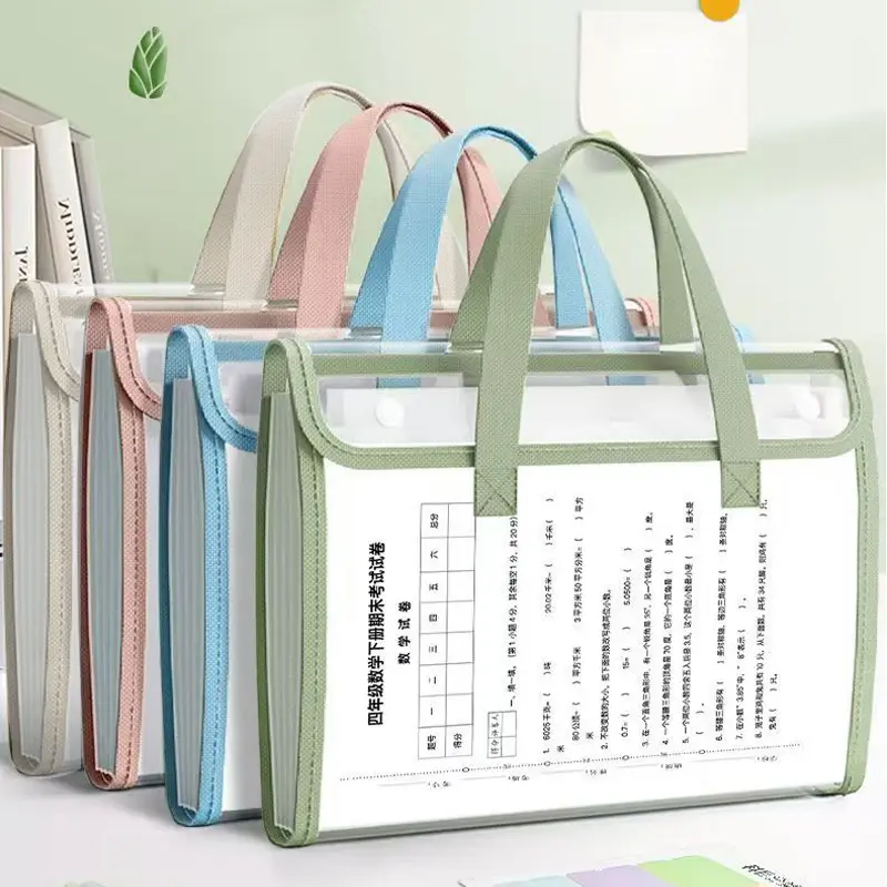 Tas Map File 12 Folder Ukuran A4 Waterproof / Tempat Penyimpanan Dokumen
