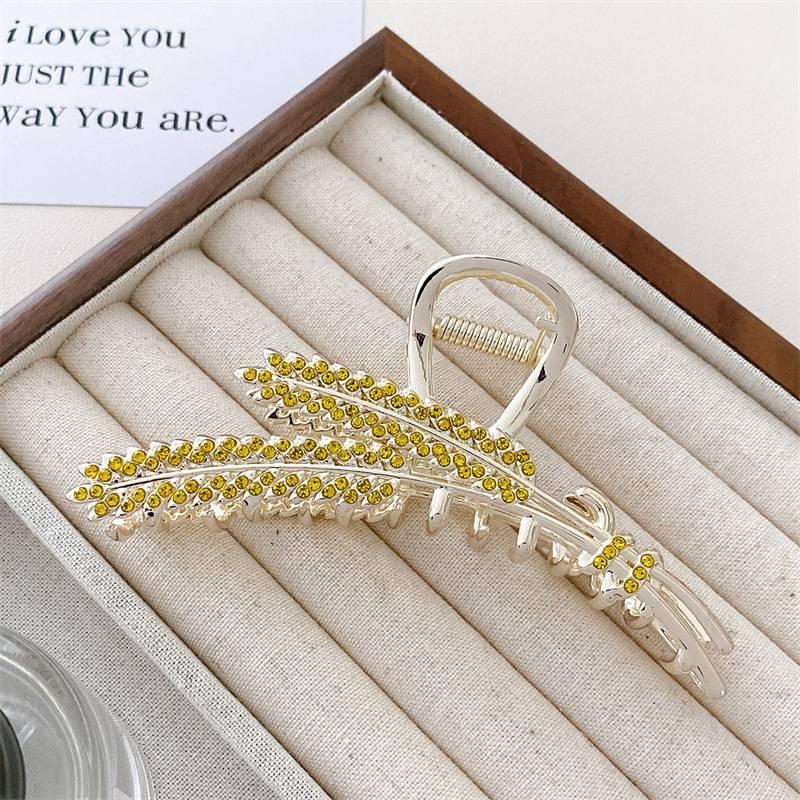 Product Introduction of Kẹp Tai Lúa Mì VANNO, Thiết Kế Cao Cấp Thanh Lịch, Kẹp Tóc Cô Gái Cao Cấp, Thích Hợp Để Đồ Trang Trí Ngày Lễ, Kẹp Cá Mập, Làm Đẹp, Phụ Kiện Tóc, [Thanh Toán Khi Nhận Hàng] 10