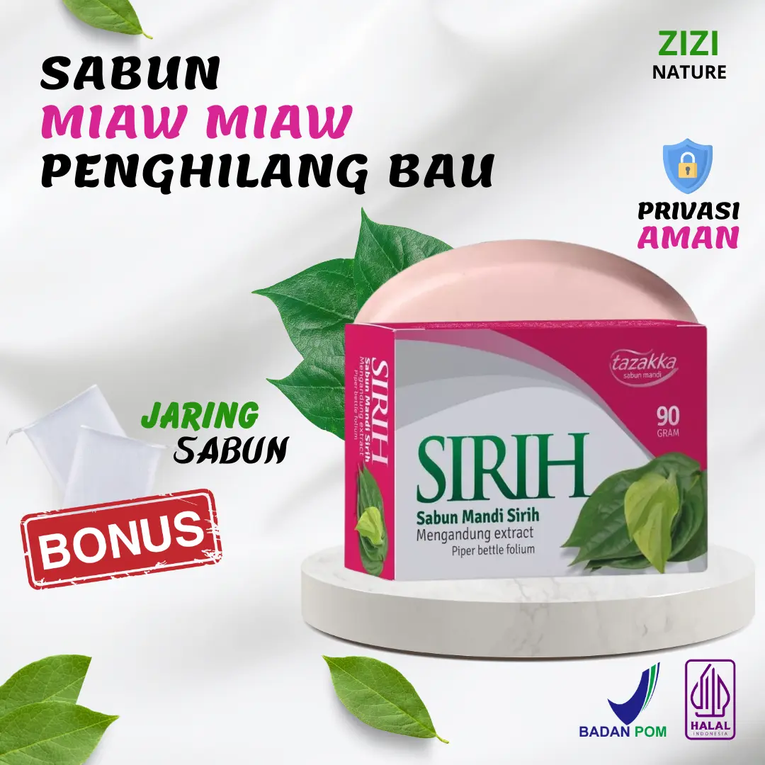 Sabun Miaw Miaw Penghilang Bau Sabun Sirih BPOM - 90 gram Perawatan Kewanitaan Feminine Hygiene Keputihan