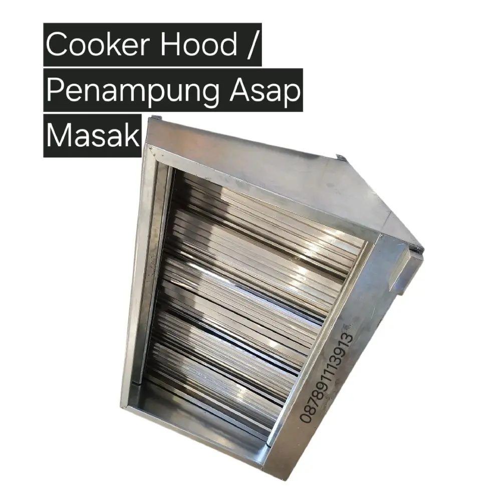 Cooker hood 2 meter tudung kompor masak kitchen hood resto 200cm penampung asap