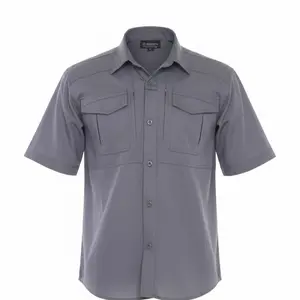 VICTO Kemeja V-TAC Lengan Pendek - Baju Kerja Formal Casual  Katun Pria Dan Wanita