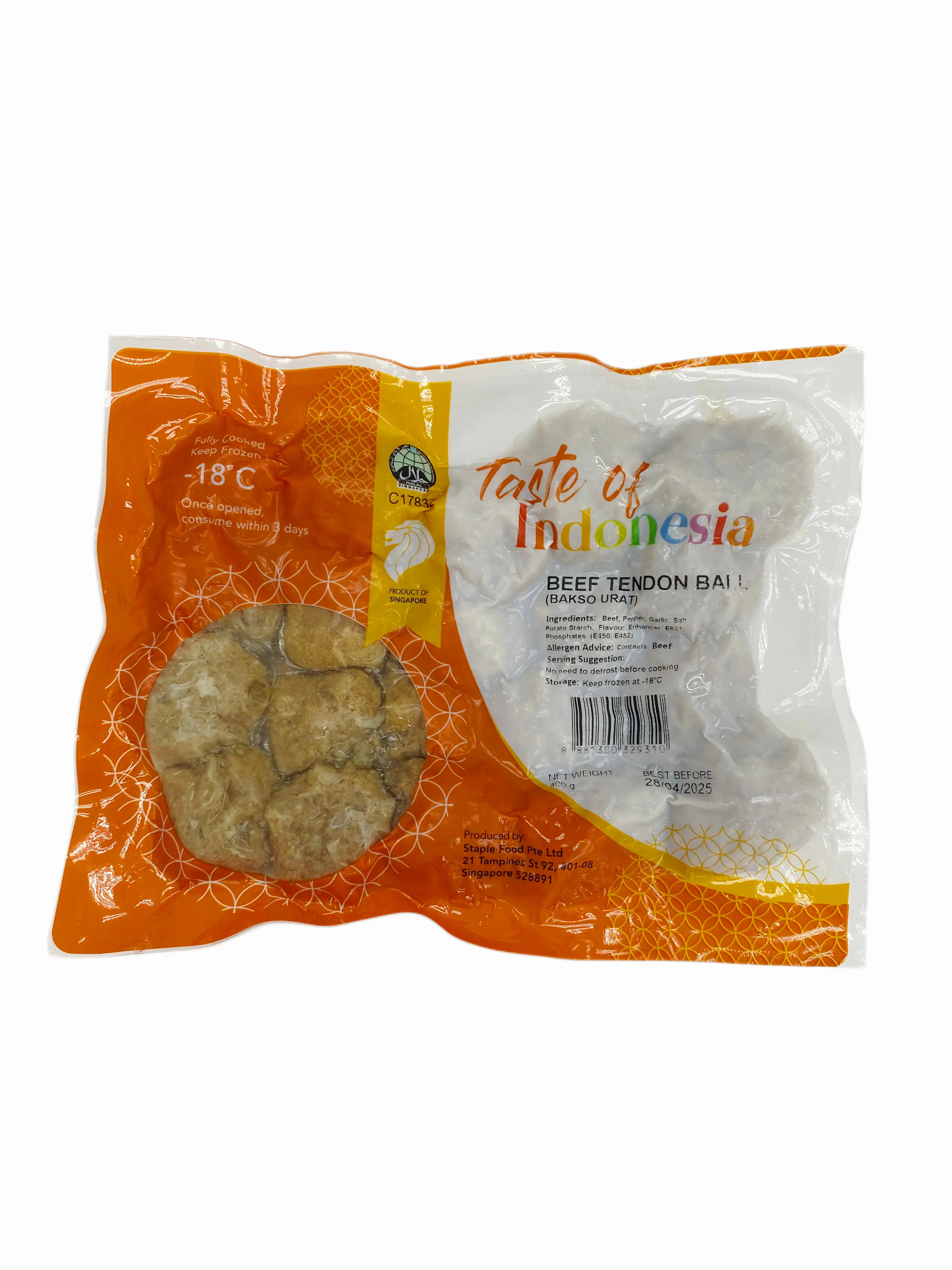 Taste of Indonesia (T.O.I) Tendon Beef Ball 400gr