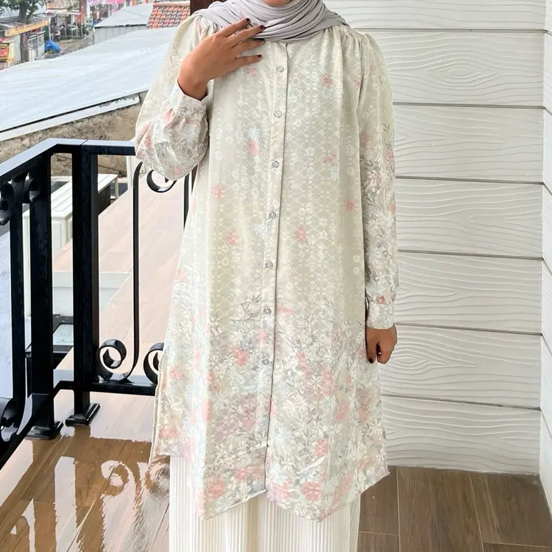 FYLA - DRESS MOTIF JAGUAR/ TUNIK KEKINIAN/ DRESS KONDANGAN/ GAMIS WANITA/ GAMIS/ TUNIK WANITA 2