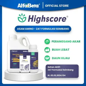 AlfaBeta Highscore Pupuk Asam Amino (250ML - 1 LITER) | Perangsang Akar Buah Lebat Daun Hijau Zat Formulasi Seimbang untuk Pertanian