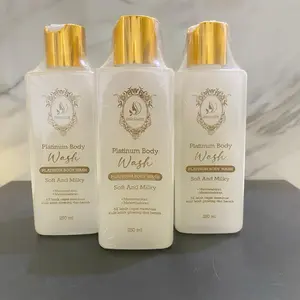 (1pcs) Body wash platinum sabun cair new Imd Glow Mencerahkan Soap Mandi Membersihkan Kotoran Pencerah Memutihkan Perawatan Tubuh