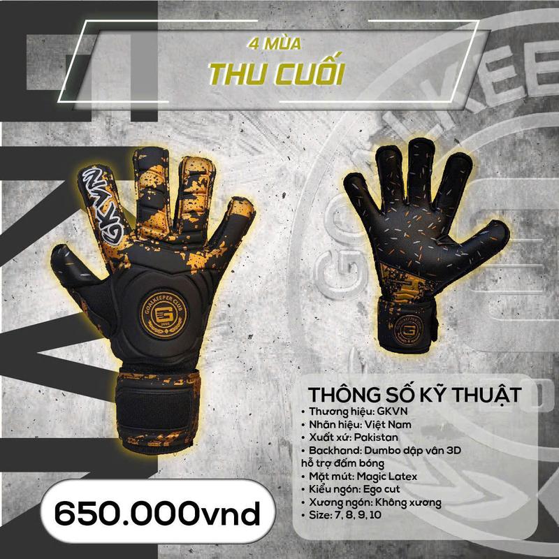 Găng Tay Thủ Môn GKVN 4 Mùa Không Xương [TẶNG GIẶT GĂNG + DƯỠNG ẨM + BĂNG CUỘN] 3