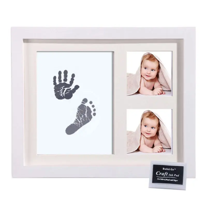 Unique Baby Handprint And Footprint Photo Frame Kit Baby Shower Gifts For Newborn Boys And Girls With Prints Paper