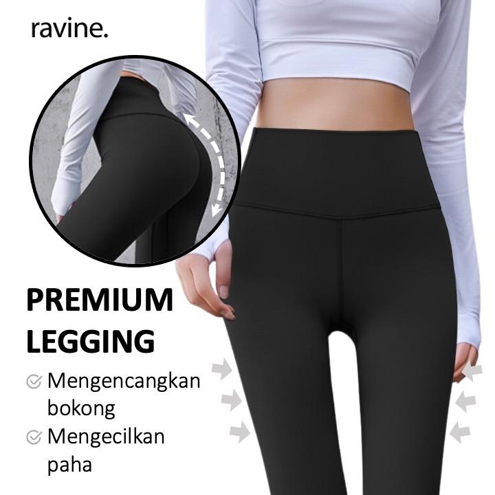Ravinesport.id Legging Celana Olahraga Wanita High Waist Running Yoga Gym Sport Outdoor 0