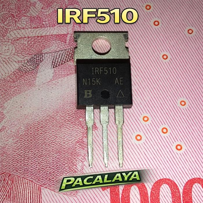 Gambar IRF510 – MOSFET N-Channel 100V 5.6A TO-220 untuk Switching, Driver, dan Power Supply Original dari Pacalaya Elektronika Kab. Bandung Tokopedia