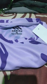 Product Review of MANIAK Baju Olahraga Lengan Pendek Wanita Corak Motif Atasan Senam Running Lari Zumba Gym Fitnes (MP02 S/S) from i**3 0