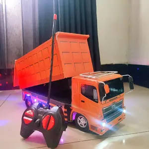 Mainan Miniatur Truk Dump Jungkit RC_Mainan Truk anak pake Remot full lampu