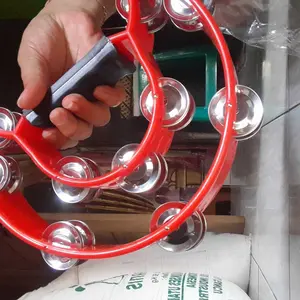 Alat Musik Tamborin Kecrekan Double Ring Tamborine  Instrumen Plastik
