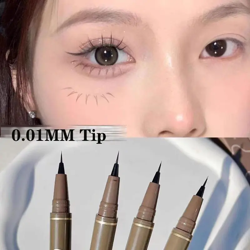 cod&ready MINT Eyeliner Pena Slim Ulat Sutra Berbaring Cair Tahan Air Cepat kering Eyeliner Riasan Mata Tanpa Eyebrow Eyelash Pen Liquid Eyeliner Microblading 4D Pen Untuk Menggambar Alis shellasaukia520 1