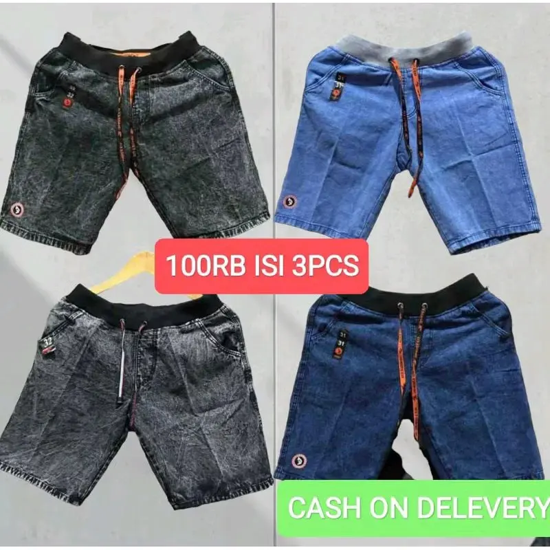 PAKET 100RB ISI 3PCS CELANA JINS / CELANA PENDEK JINS DEWASA KEREN