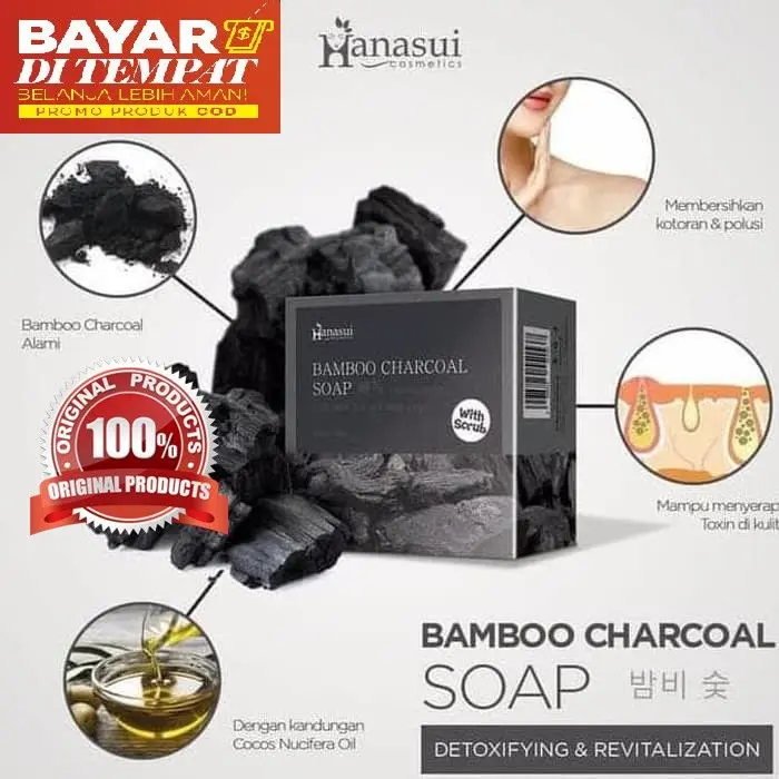HANASUI BAMBO CHARCOAL / SABUN ARANG BPOM BINTANGKIA 2
