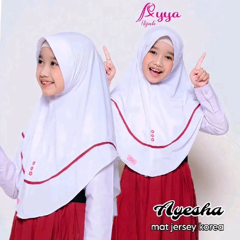 Ayesha jilbab anak Jilbab sekolah By Ayya hijab Bergo Nyaman _Kerudung Instan 2