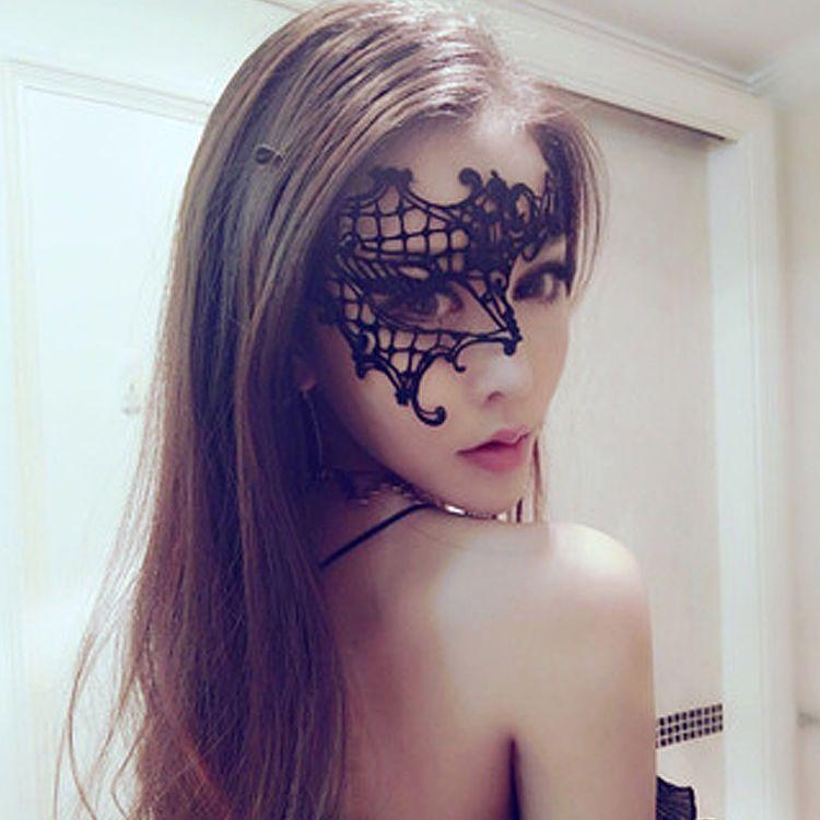 Product Introduction of Romantic Lace Mask Female Half Face Ball Party Sexy Black Eye Mask Halloween Props Princess Adult Mask 25