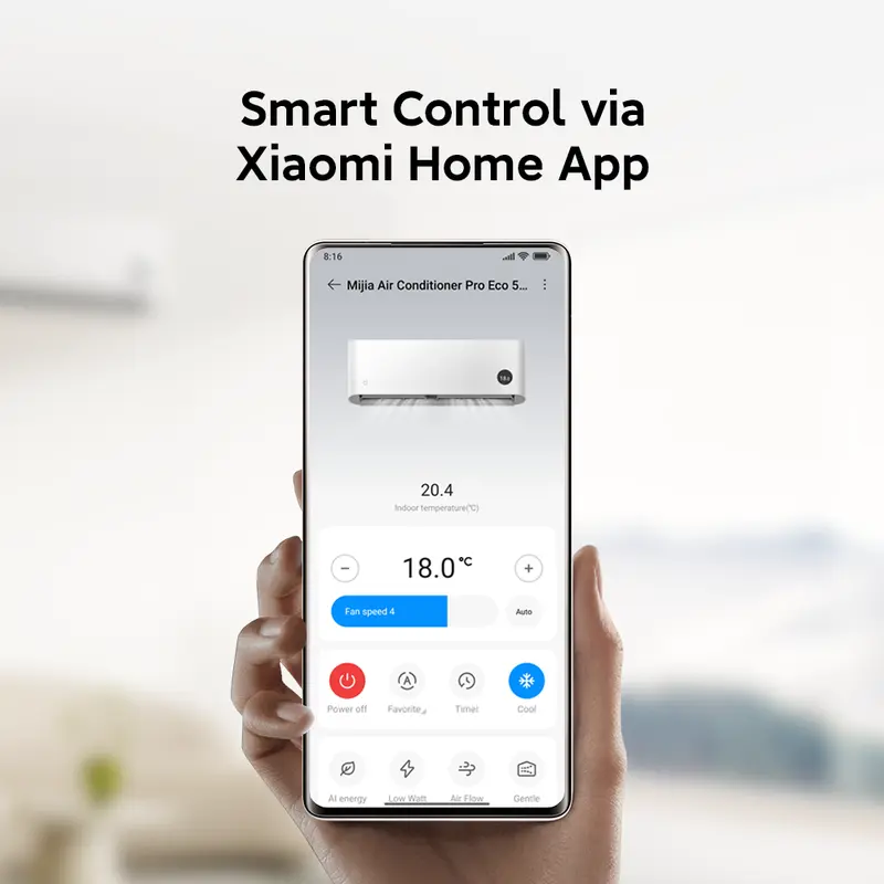 [No Installation] Xiaomi Mijia AC 1 PK Low Watt pendingin ruangan  Inverter Air Conditioner| Smart Control | Quick Cooling [Official Store]  Pro Eco 5-Star 8