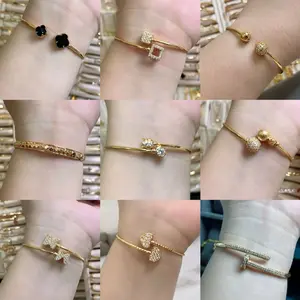 Gelang Flexible Love - Gelang cantik titan Lapis Emas 18k Bracelets