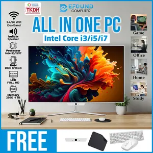 Komputer All-in-One Baru Core i3/i5/i7 RAM 8GB/16GB SSD 256GB/512GB/1TB Layar 19/22/24 Inch IPS Z2 Kamera Bawaan Wi-Fi Bluetooth Keyboard Mouse Mousepad Ready Stock Lokal