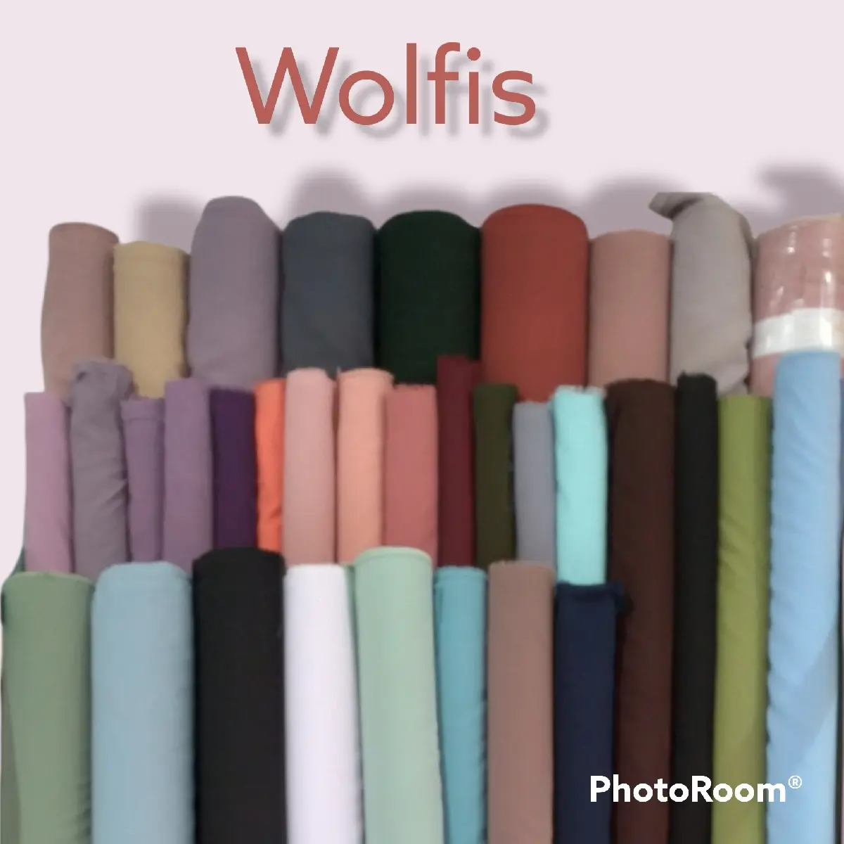 Best Quality - 1/2 Meter Kain Bahan Wolfis grade A /woolpeach exclusife