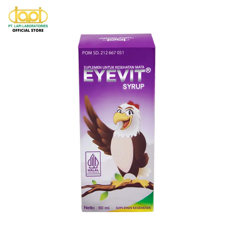 EYEVIT Syrup - Botol isi 60ml - Suplemen Kesehatan Mata 1