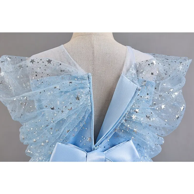 [LITTLEOTOTO] 3-14T LONG DRESS BRIDGET Premium Model Korea Tile Lapis IMPORT  -  Baju Pesta Aqiqah Baptis Anak Perempuan Mekar Putri Princess Frozen Cinderella 3