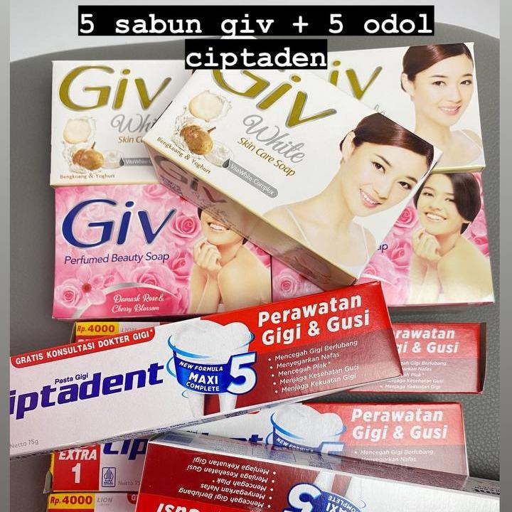 PAKET MERDEKA (5 PASTA GIGI CIPTADEN + 5 SABUN GIV) 0