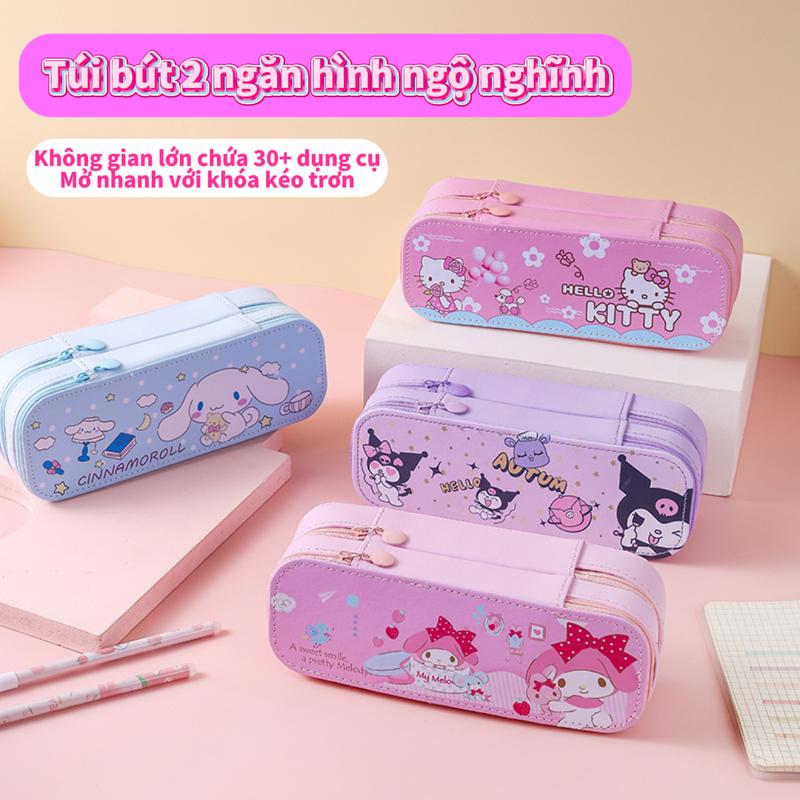Hộp Bút 2 Ngăn Siêu Dễ Thương Cho Bé Gái Tiểu Học Hình Ngọ Nghĩnh Không Gian Lớn Chứa 30+ Dụng Cụ Mở Nhanh Với Khóa Kéo Tron hộp bút cho cấp 2 nữ hộp đựng bút cho bé gái hộp bút nhiều ngăn hộp vô song đựng bút hộp đựng bút nhiều ngăn