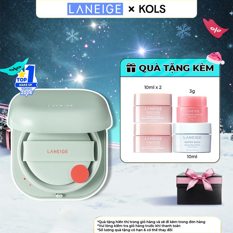 LANEIGE X KOL Phấn nước trang điểm siêu nhẹ che phủ khuyến điểm mịn lì LANEIGE NEO Cushion Matte 15g Mỹ Phẩm Cosmetic Nữ _KOL