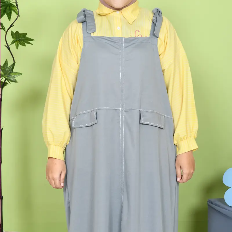 Mybamus Gaby Overall Dress Panjang Jumpsuit Wanita Korean Style Baju Gamis 6
