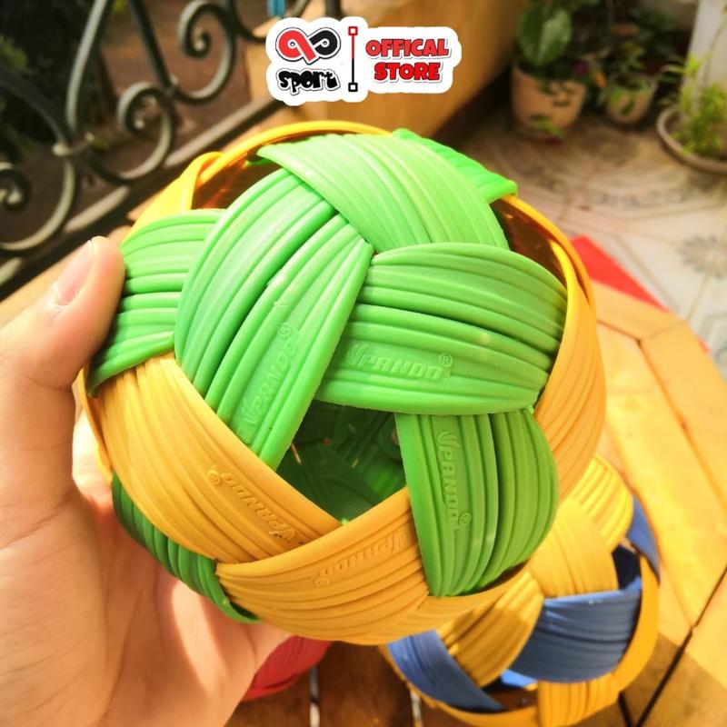 Trái, Quả Cầu Mây Thể Thao Pando Nhựa Tổng Hợp Cao cấp Với Độ Dẻo Cao Tiêu Chuẩn Tập Luyện Và Thi Đấu_Nhiều Màu 5
