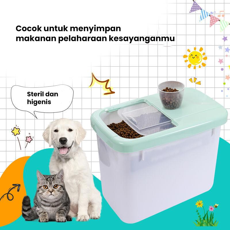 Inaso Storage Makanan Hewan Peliharaan Kacang Beras Box Tempat Penyimpanan Storage Organizer 5kg / 7.5kg / 10kg HSB148