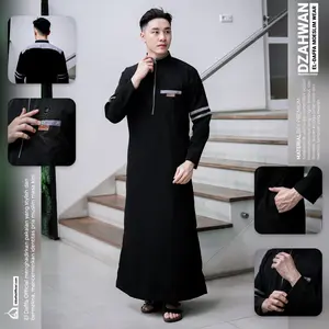 Jubah Pria Dzahwan Original El Daffa - Gamis Cowok ekslusif Termurah Katun Muslim Panjang Tasbih Dewasa Remaja