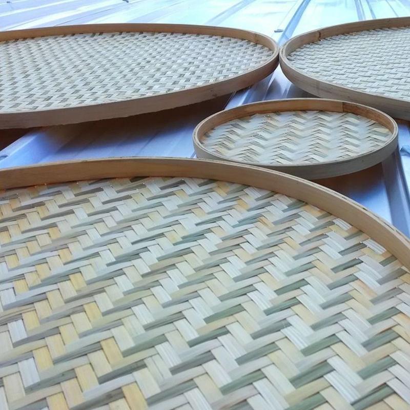 Product Introduction of Anyaman Buluh Ayak Rakit, Buatan Tangan, Dulang Habuk Bulat, Bakul Roti Buah Hiasan DIY, Dulang Penyimpanan Dapur, Hiasan Rumah 33
