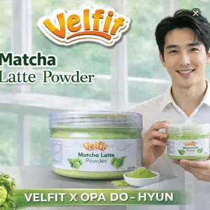 ORGANIC PREMIUM VELFIT MATCHA LATTE POWDER ( TANPA GULA ) - DIPRODUKSI DIPABRIK SENDIRI ( NO MAKLON )- COCOK UNTUK HOT & ICED