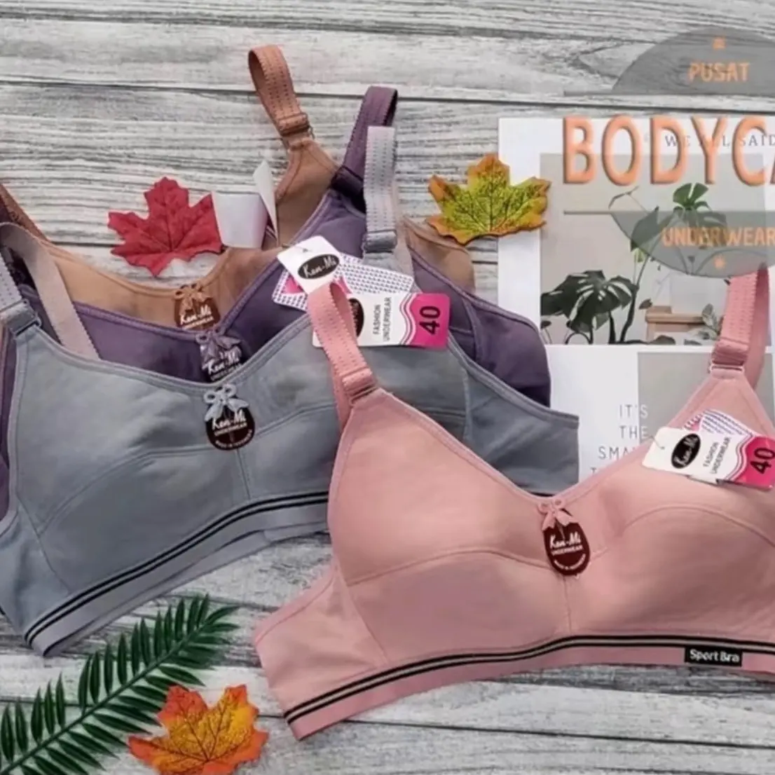 PAKET (ISI 3) BRA SPORT REMAJA POLOS TERLARIS