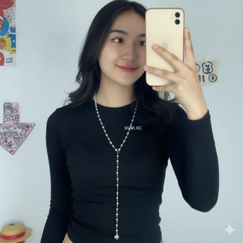 KALUNG VINTAGE Y2K PRIA DAN WANITA PANJANG KALUNG 80CM Elegan